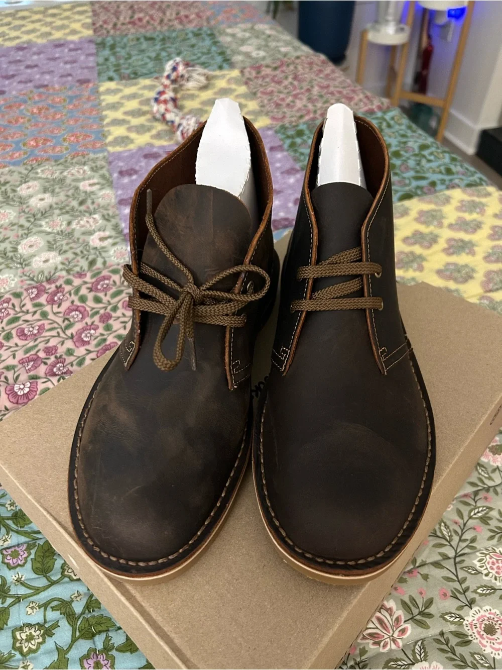 Clarks Dark Brown Leather Boots